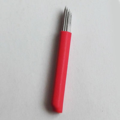 Китай Лезвие игл макияжа ручной ручки тумана 3D Emberiory круга 17RL постоянное для губы поставщик