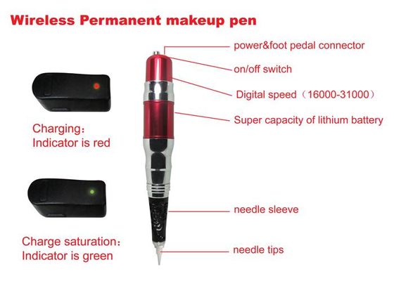 Китай Электрическая беспроводная постоянная ручка макияжа для татуировать карандаша для глаз губы брови поставщик