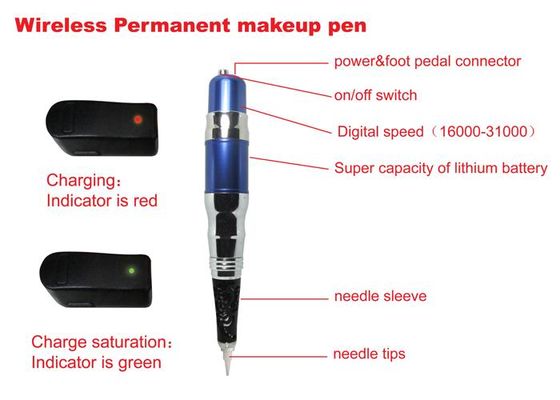 Китай Оружие макияжа татуировки губы брови ручки макияжа электрического беспроводного карандаша для глаз ОЭМ постоянное поставщик