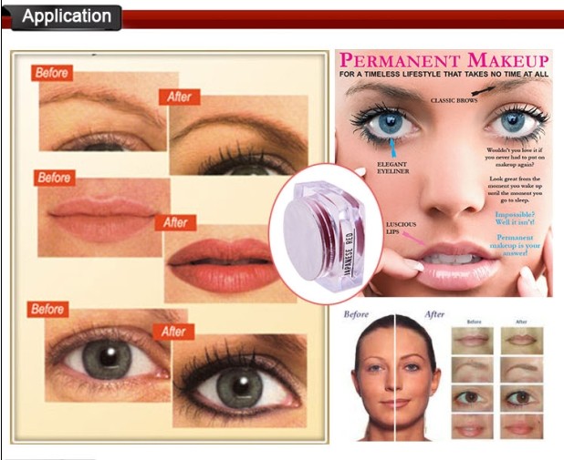 Свежий чистый микро- пигмент для брови/Eyeline/губы с восхитительным блеском 3