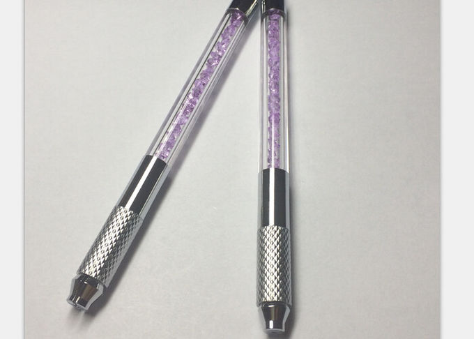 Ручка Tatoo ручной работы 110MM кристаллическая, ручка татуировки руководства вышивки постоянная 0