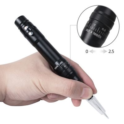 Популярная беспроводная татуировочная пушка корпусная машина длина 136 * 20 мм Микробладинг беспроводная PMU машина для бровей волосы удар брови поставщик