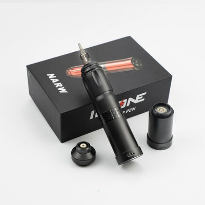 Нержавеющая сталь 1800mAh NARW Беспроводная тату-машина 1-OLED дисплей сенсорный экран батарея вращающийся тату-пулемет тату-ручка с питанием RCA поставщик