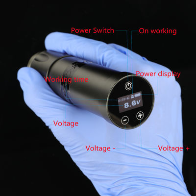 Нержавеющая сталь 1800mAh NARW Беспроводная тату-машина 1-OLED дисплей сенсорный экран батарея вращающийся тату-пулемет тату-ручка с питанием RCA поставщик