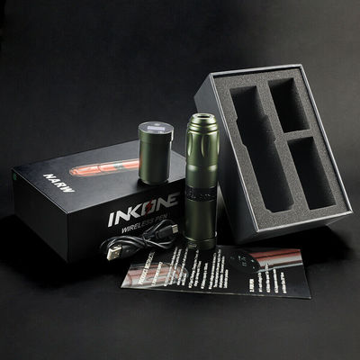 Нержавеющая сталь 1800mAh NARW Беспроводная тату-машина 1-OLED дисплей сенсорный экран батарея вращающийся тату-пулемет тату-ручка с питанием RCA поставщик