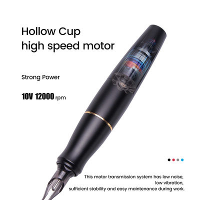 Мотор без ядра из нержавеющей стали Красный микробладинг Бровь губы глазурь татуировочный пистолет поставщик