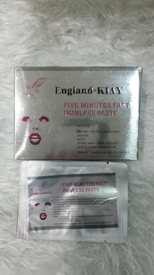 Затир сливк Англии Kiay злободневный наркозный губы 5 минут самый быстрый безболезненный и 1