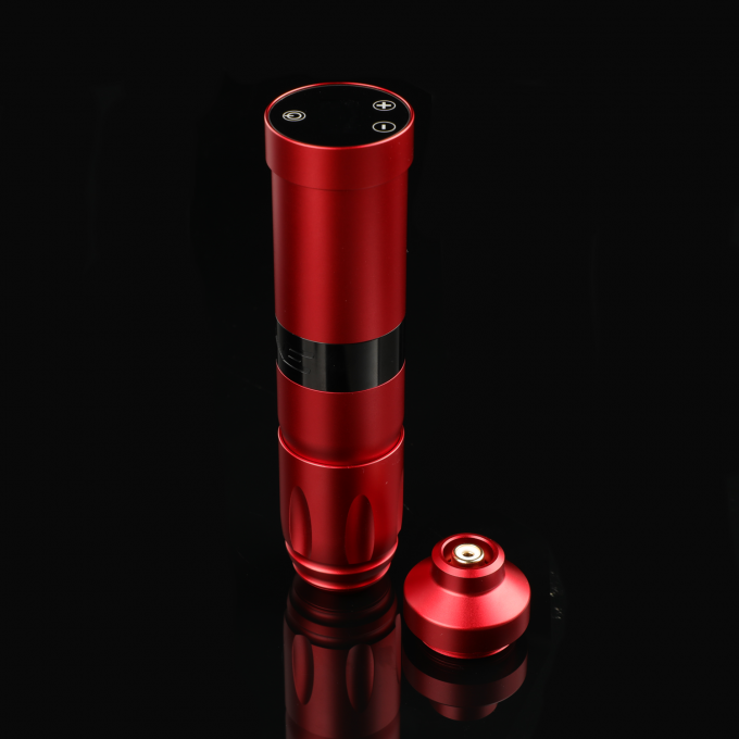 Нержавеющая сталь 1800mAh NARW Беспроводная тату-машина 1-OLED дисплей сенсорный экран батарея вращающийся тату-пулемет тату-ручка с питанием RCA 6