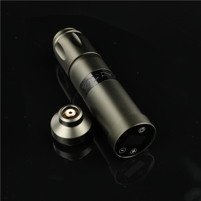 Нержавеющая сталь 1800mAh NARW Беспроводная тату-машина 1-OLED дисплей сенсорный экран батарея вращающийся тату-пулемет тату-ручка с питанием RCA 8