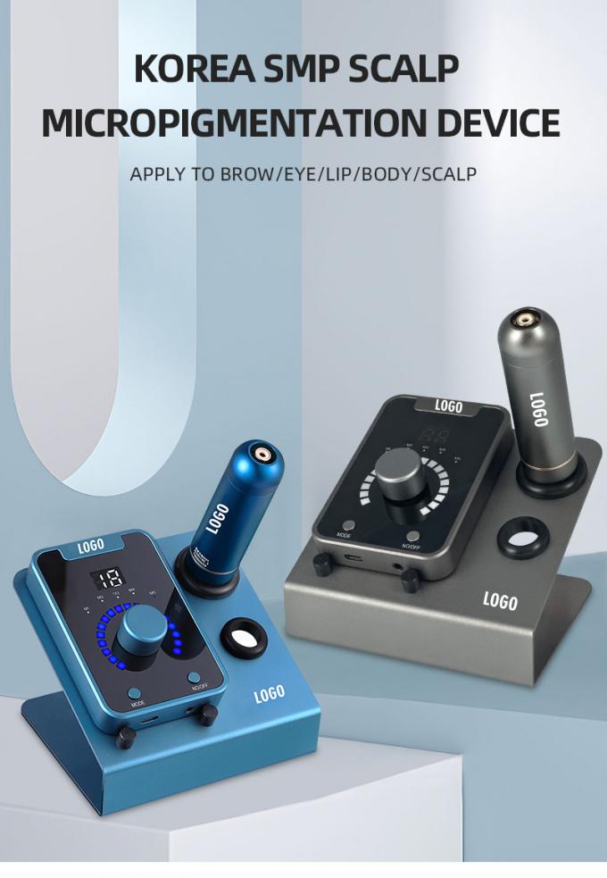 Устройство микропигментации кожи с постоянным макияжем и швейцарской машиной для татуировки в черно-синем цвете 0