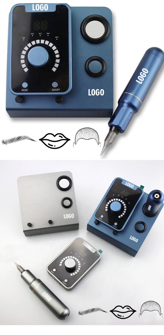 Устройство микропигментации кожи с постоянным макияжем и швейцарской машиной для татуировки в черно-синем цвете 8