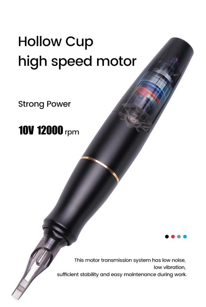 Мотор без ядра из нержавеющей стали Красный микробладинг Бровь губы глазурь татуировочный пистолет 0