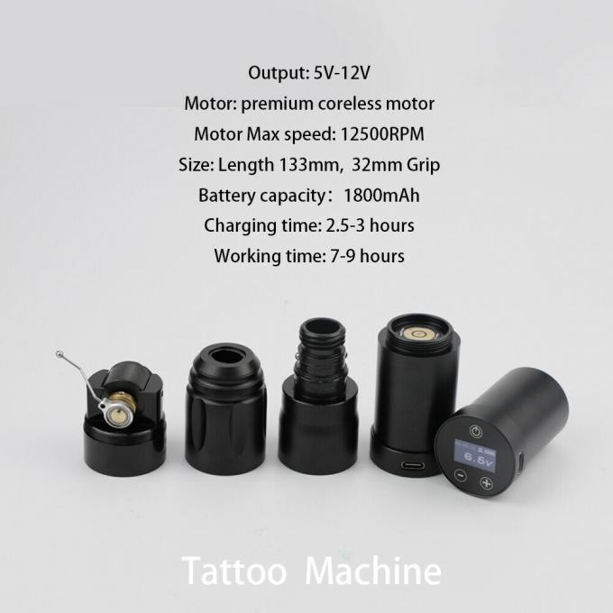 INKONE NARW Бренд Цифровой ЖК-дисплей с сенсорным экраном 1800 мАч Батарея Ручка для татуировки Машина для микропигментации Беспроводная машина для татуировки 2