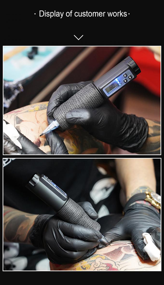 Electric LCD Display 2000mAh Battery Tattoo Gun RCA Wireless Rotary Tattoo Machine Pen Kit for Tattoo Artist 18